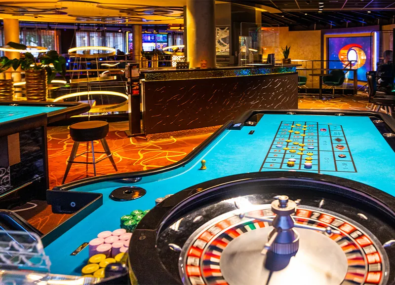 Roulettebereich im Casino am Ku'damm mit Spieltischen