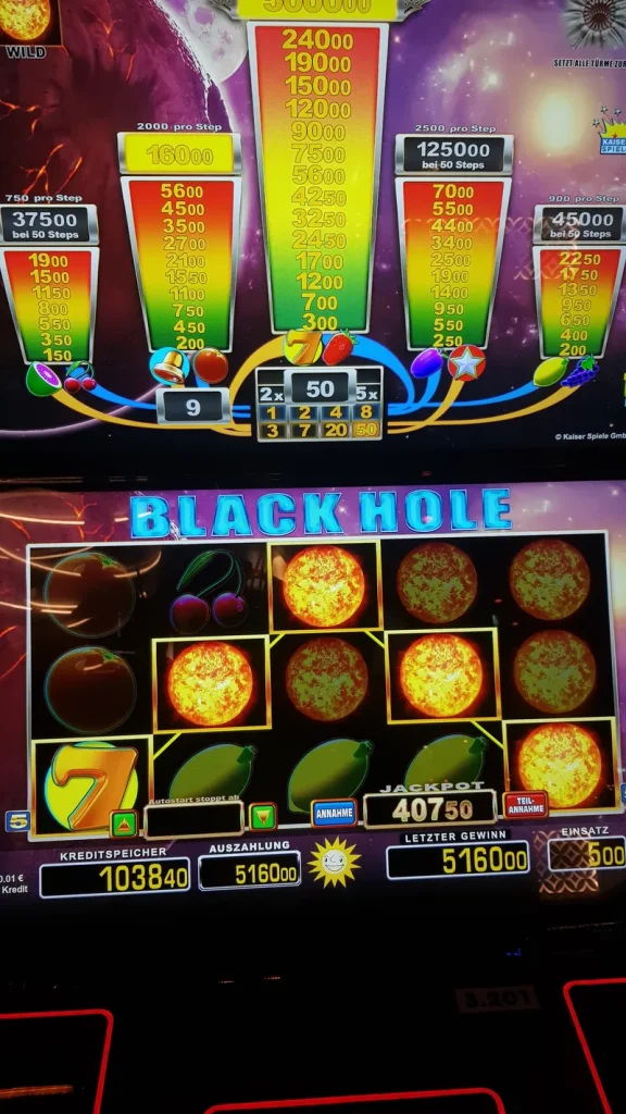 Spielautomat Black Hole im Casino am Ku'damm