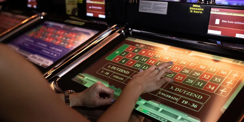 Roulette-Terminal in der MERKUR SPIELBANK Bad Bentheim
