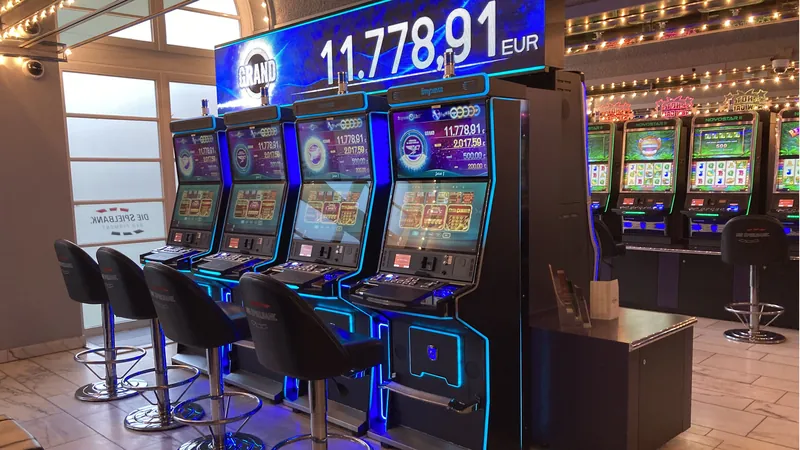 MERKUR Spielbank Bad Pyrmont mit Grand-Jackpot-Automaten