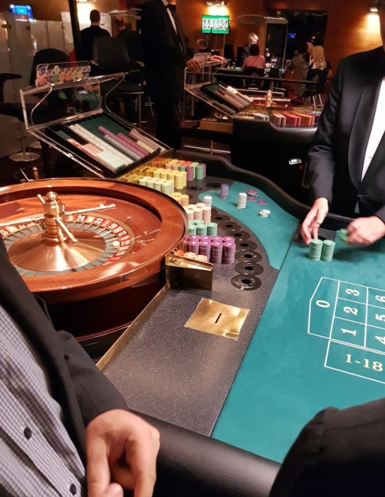Roulette-Tisch der Spielbank Feuchtwangen