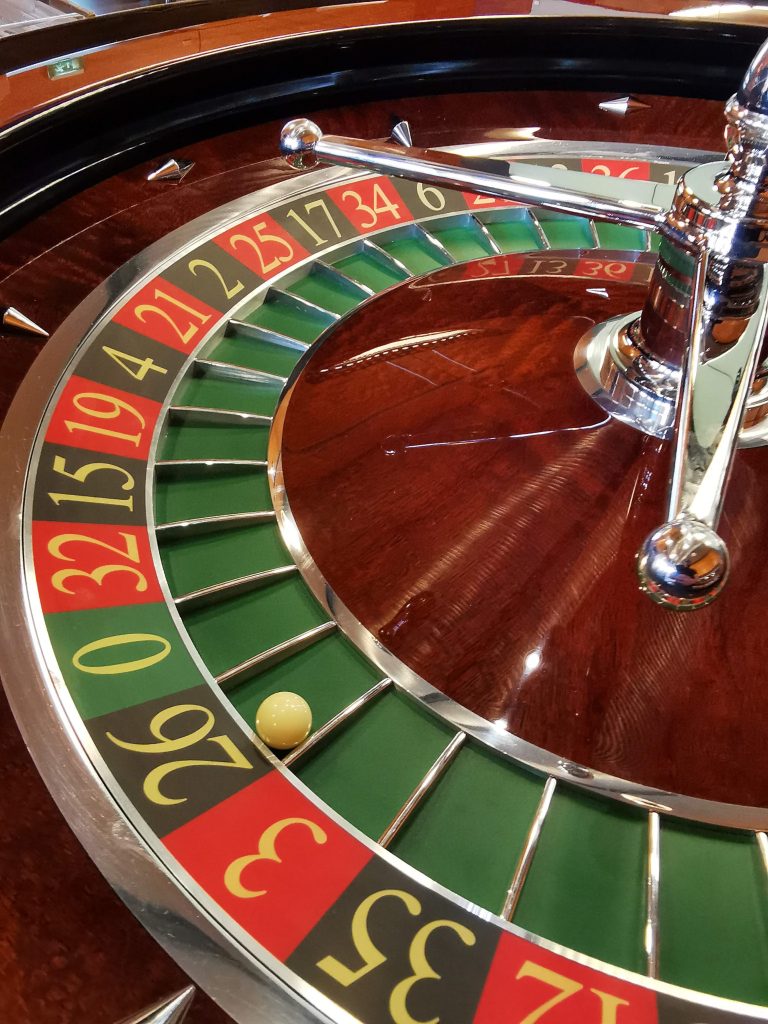 Roulettekessel der Spielbank Bad Steben im Detail