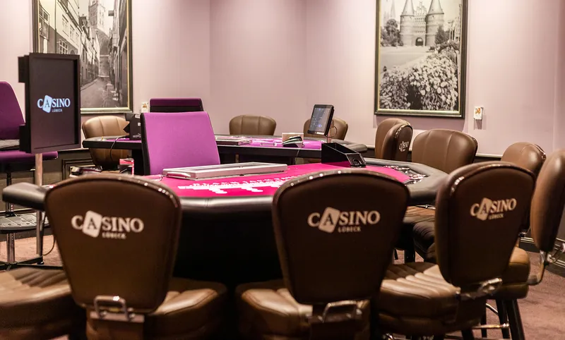 Pokertisch im Casino Lübeck