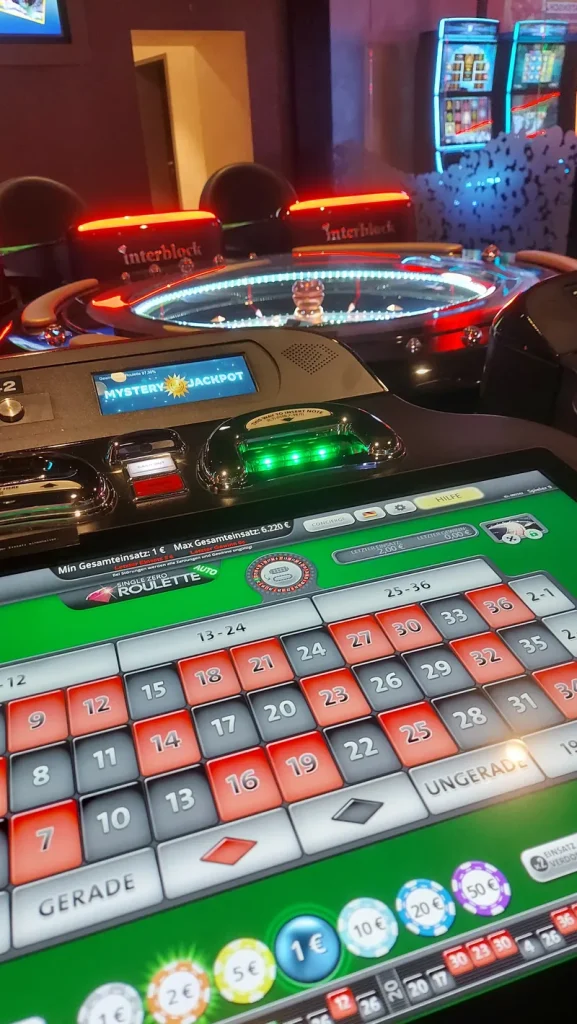 Elektronisches Roulette in der MERKUR SPIELBANK Halle